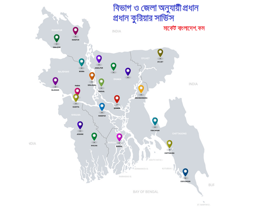 District wise Courier Service in Bangladesh